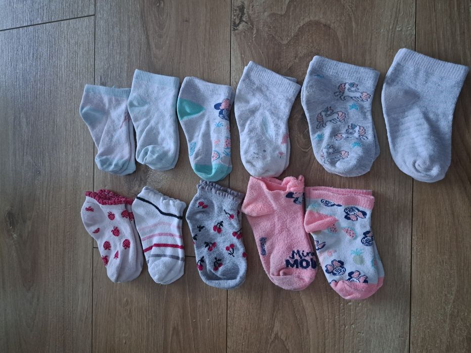 Skarpetki dziewczece stópki rozm 21-23
