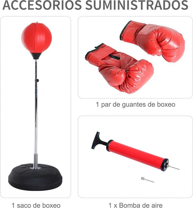 Bola de Boxe com Luvas