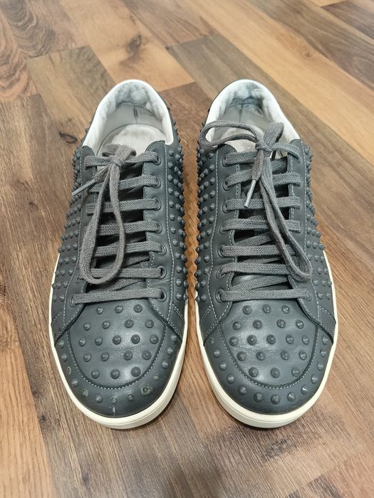 Продам Gucci Gray Leather Studded Spikes Sneakers Trainers