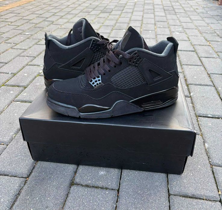 Nike Air Jordan 4 Black Cat – czarne sneakersy