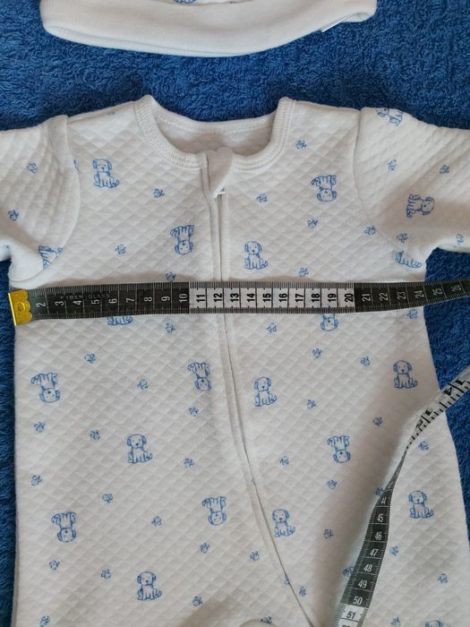 Чоловічок сліп ромпер на блискавці, шапочка, набір