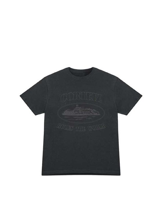 Футболка Corteiz OG Alcatraz T-Shirt Triple Black