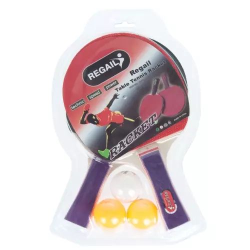 Rakietki do tenisa stołowego z piłeczkami. Mega Creative