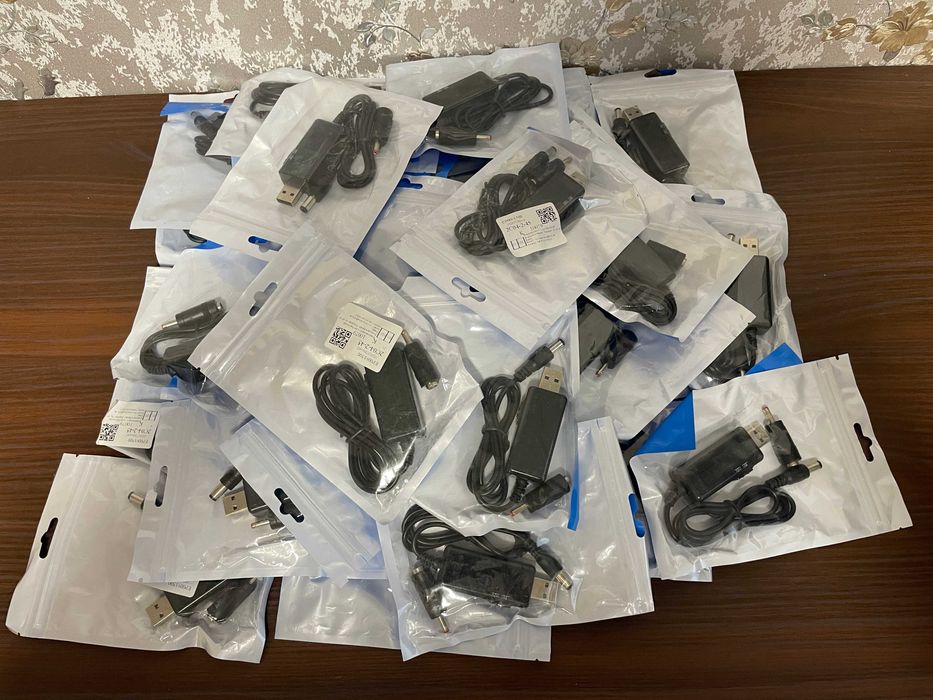 Лот перехідників USB 9-12В для Wi-Fi роутерів модемів освітлення