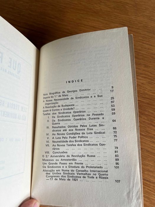 Dimitrov e a Luta Sindical     GEORGES DIMITROV