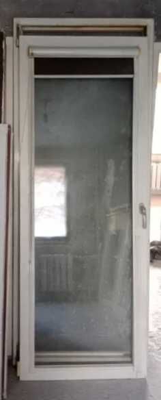 Okno plastikowe balkonowe z demontażu