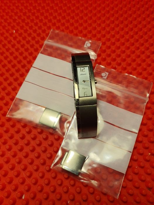 Tytanowy Atlantic Elegance Lady 29017.11.23 - piękny damski Szwajcar