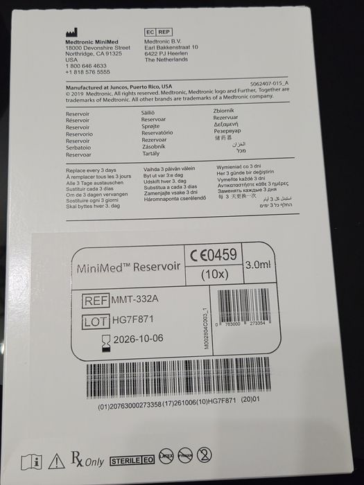 Medtronic pojemniki na insuline 3,0 ml