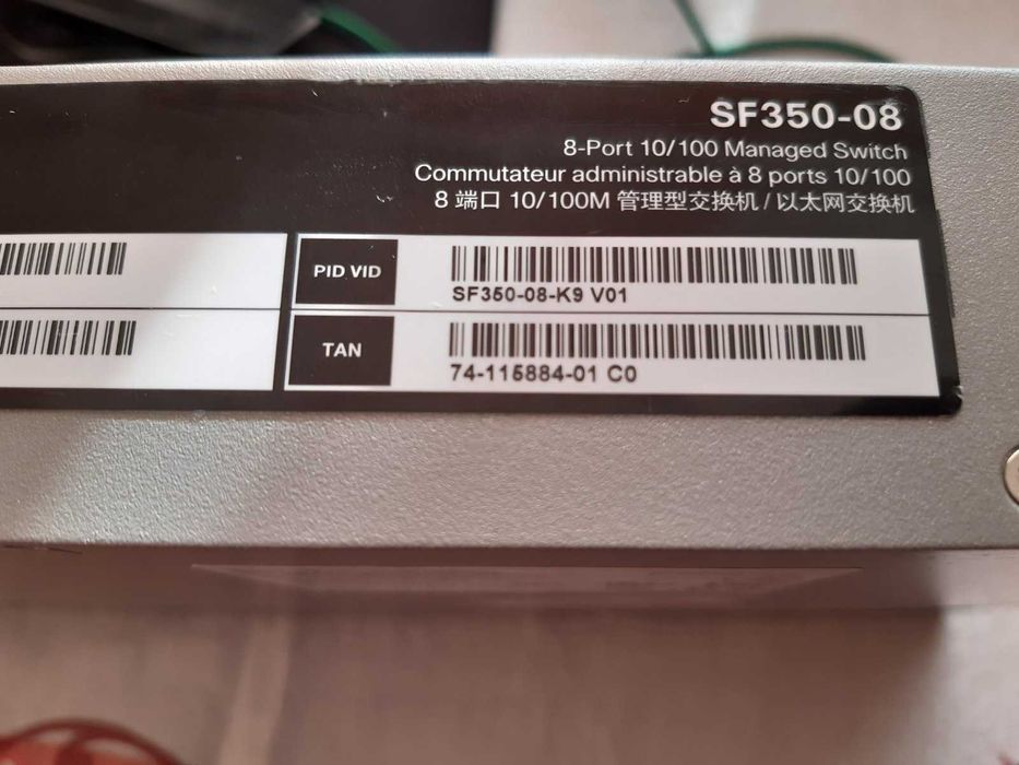 Комутатор Cisco SF350-08-K9-EU