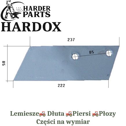 Dłuto Overum HARDOX 84987/P części do pługa 2X lepsze niż Borowe