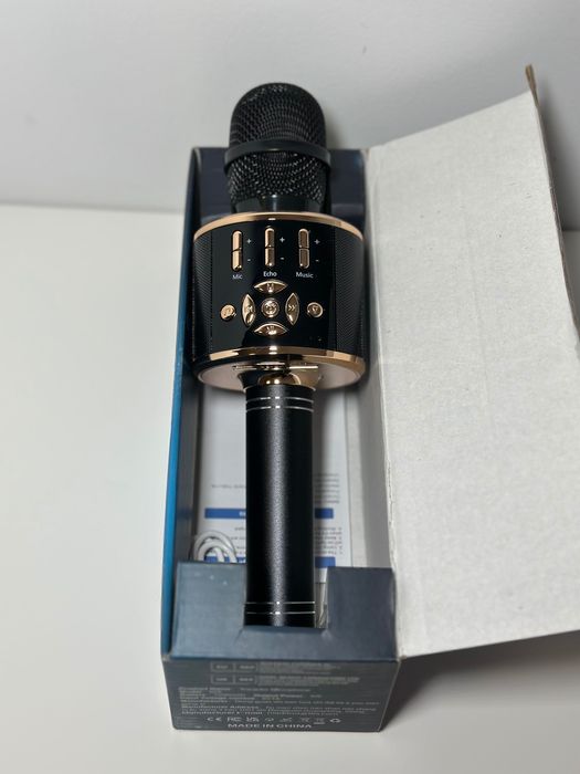 BONAOK Mikrofon Karaoke Bezprzewodowy Bluetooth Dla Dzieci i Dorosłych