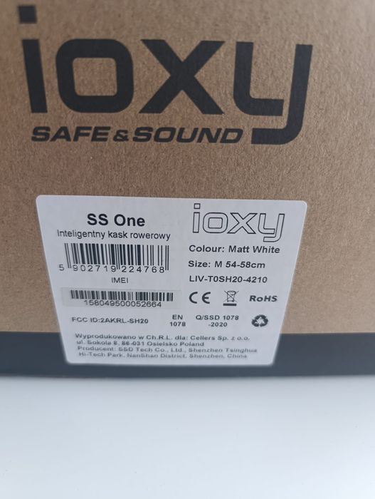 Nowy kask IOXY rozm. M 54-58 cm