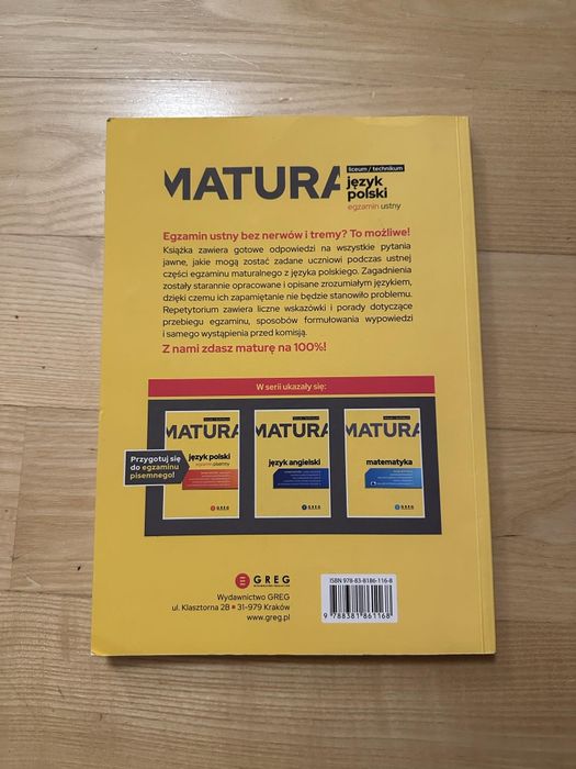 Matura język polski egzamin ustny - pomocnik GREG