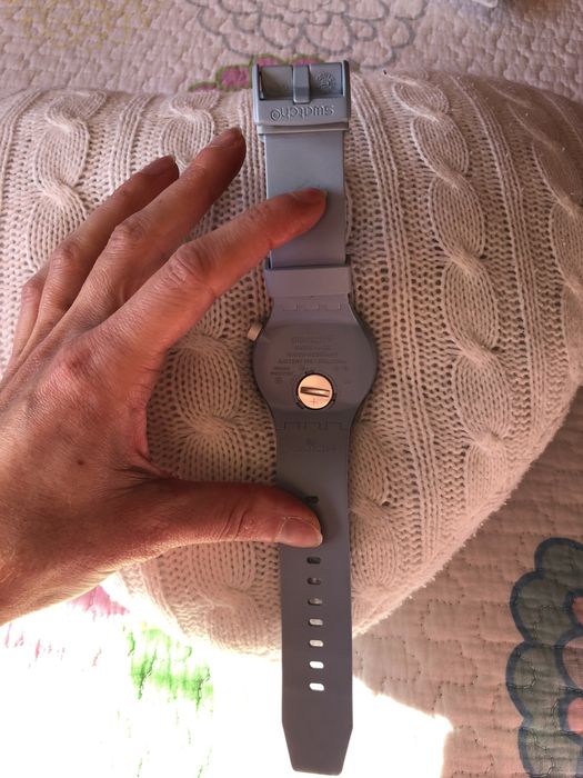 Swatch C-blue com 3 anos de uso