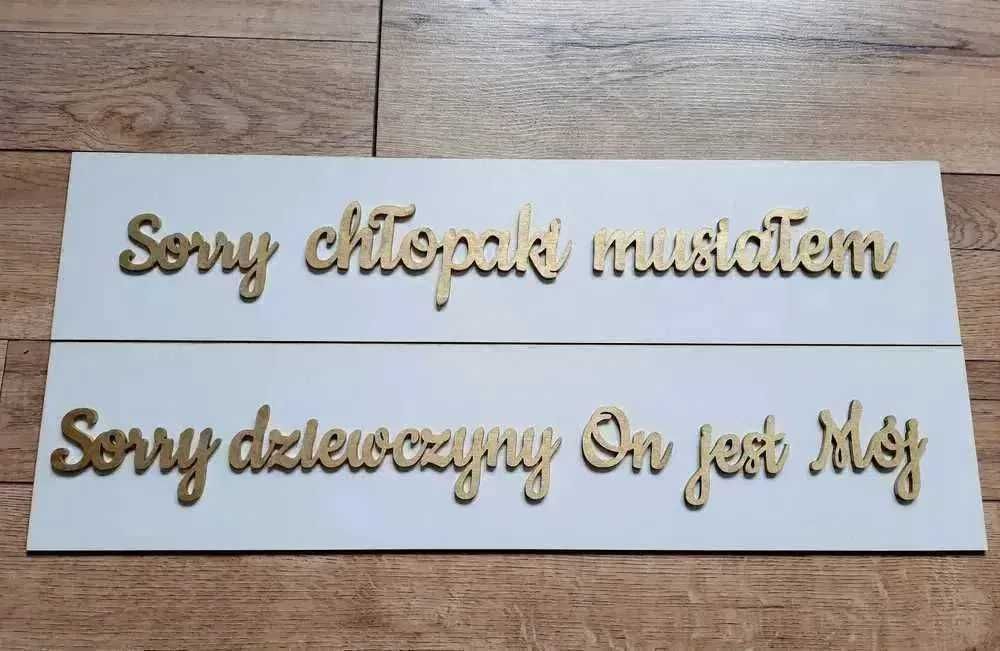 Sorry chłopaki musiałem tablice rejestracyjne tablice ślubne wesele