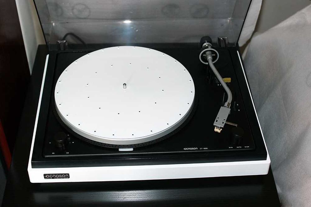 Gira Discos Branco Vintage Grundig Ocnoson
