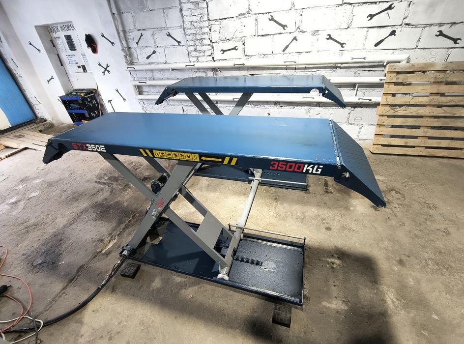 Podnośnik nożycowy MEI STX350E 3,5T | 230V | Stan idealny | Jak nowy
