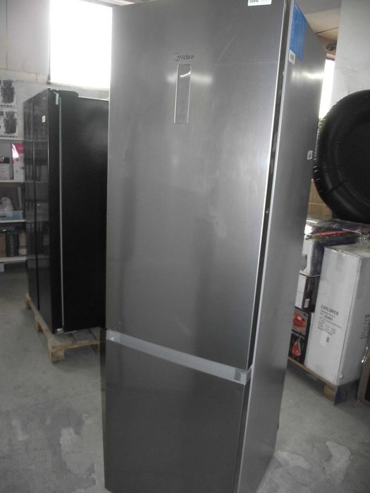 lodówka Midea MDRB521MIC02 z zamrażalnikiem dolnym 201cm Inox