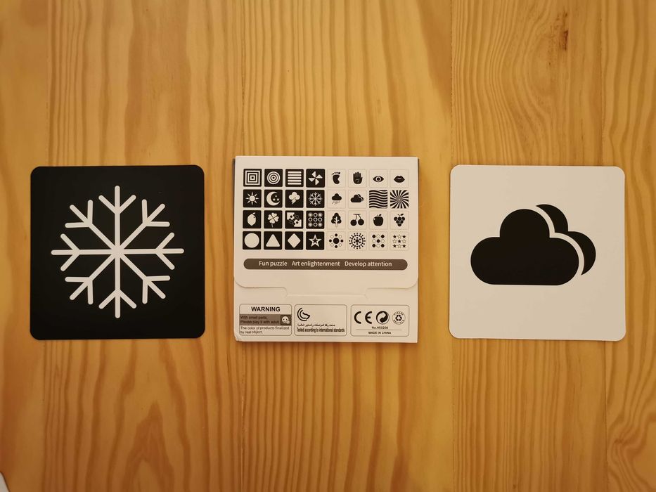 Coleção Flashcards Para Bebés Montessori | Bebé 0 aos 36 Meses