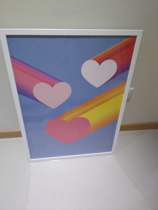 Quadro ikea coração