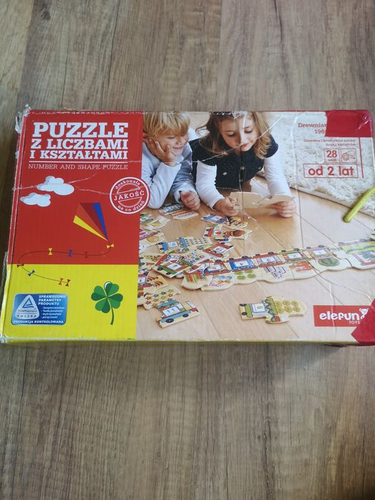 Puzzle liczby/kształty