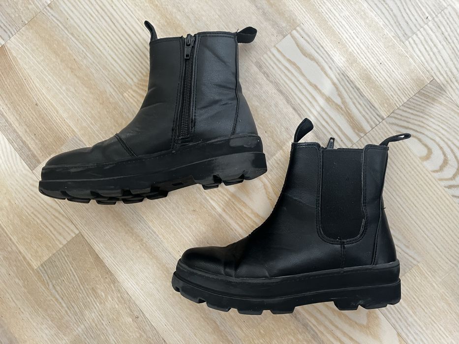 Lekko ocieplane botki buty przejściowe dziewczęce H&M rozm 32