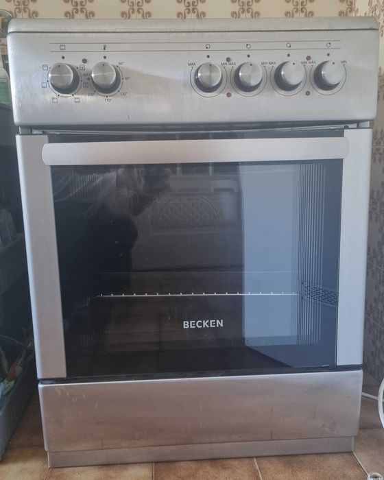 Fogão BECKEN BFE4510N IX (64 L - Elétrico de Vitrocerâmica - Inox)
