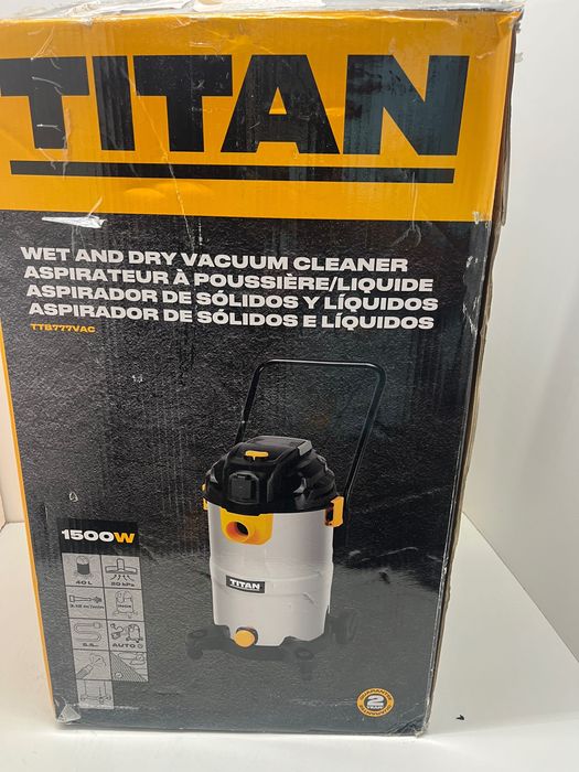Odkurzacz przemysłowy Titan TTB777VAC 1500 W 40 L sucho mokro gw12m fv23