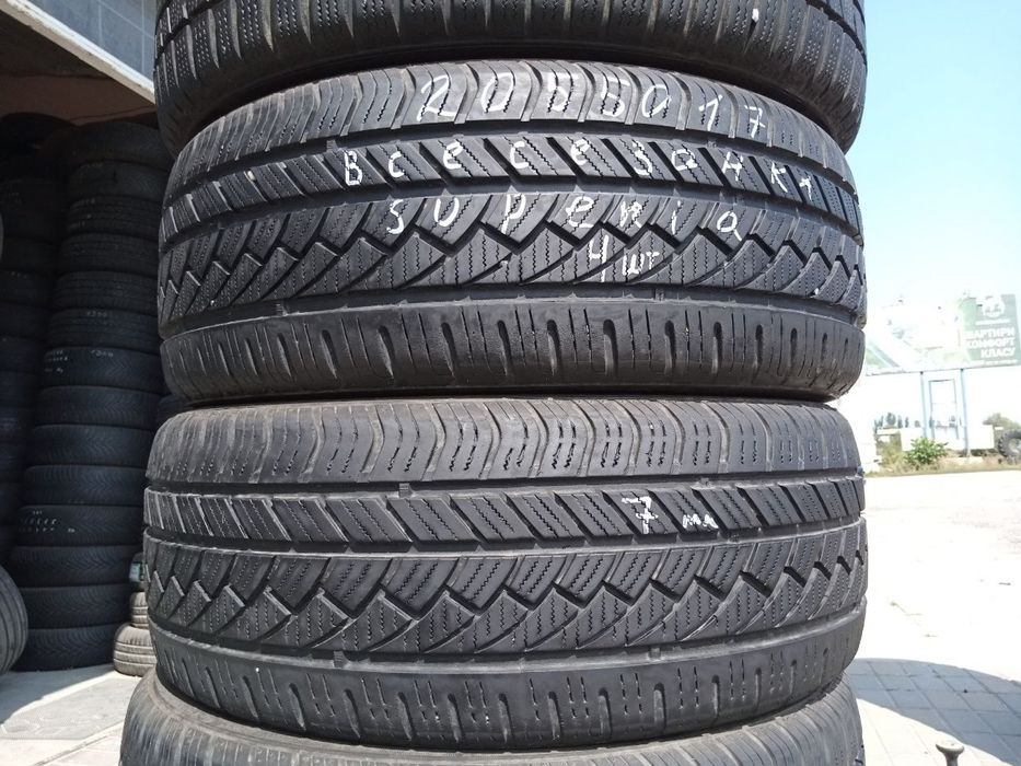 Шини 205/50/17 бу всесезонка Superіa;Резина 205/50 R17 склад