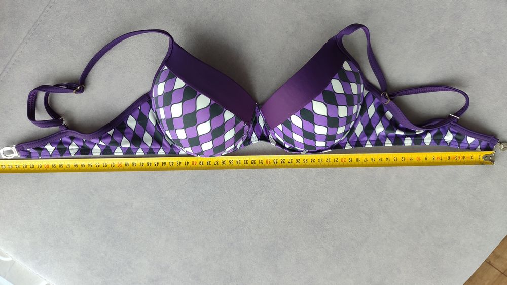 Fioletowy usztywniany stanik 75 B Verano góra stroju kąpielowego S