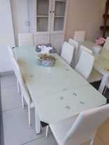 MESA EXTENSIVEL DE VIDRO TEMPERADO levamos na sua casa paga na entrega