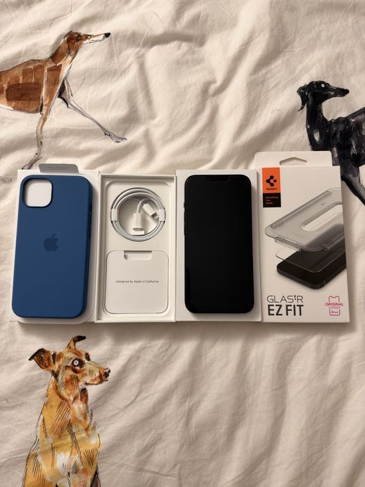 iPhone 13 128 granatowy bat 92% zestaw