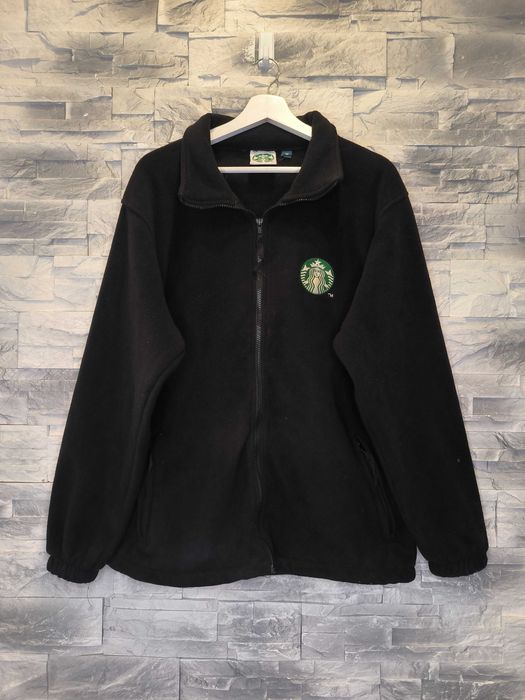 Bluza Polarowa Starbucks Rozpinana Logo Czarna M