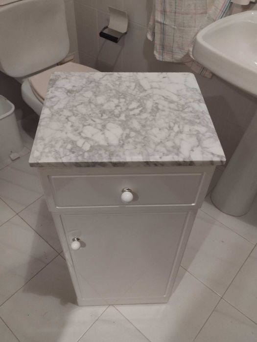 Móvel casa banho lavado branco