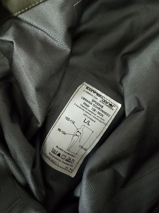 Wojskowe spodnie ochronne