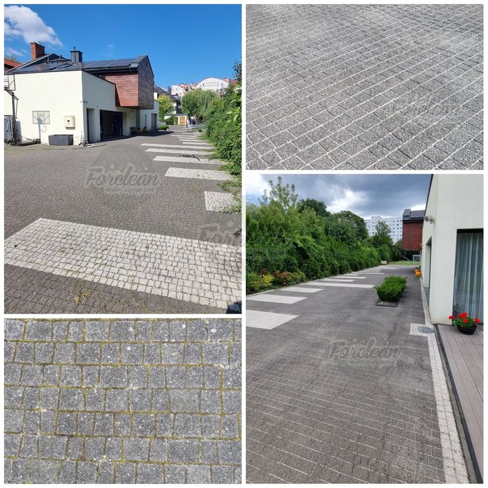 Mycie kostki brukowej Mycie elewacji Czyszczenie