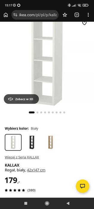 Kallax regał Ikea