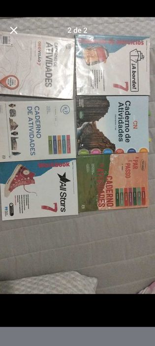 Livros escolares 7, 8 e 9
