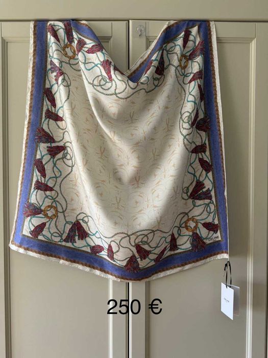 новый шелковый платок Celine