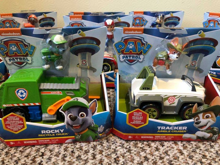 Liberty, Roxi, Boomer, Ryder, Everest, Marshall, Skye, Rubble, Rocky..