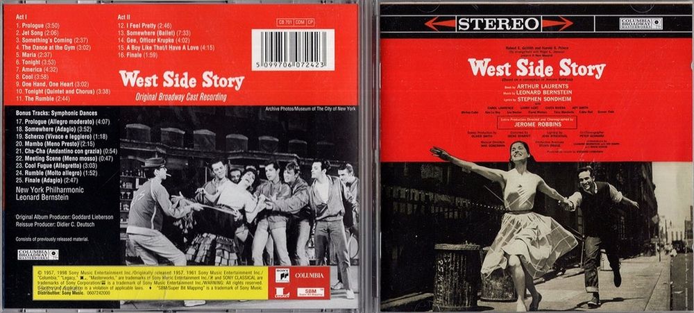 West Side Story - Original Broadway Cast Recording - CD