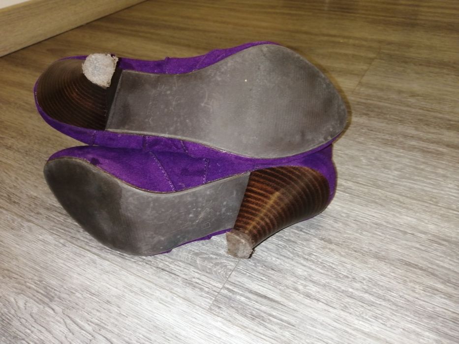 Botins Blanco em nobuck roxo tamanho 36 (pequeno)