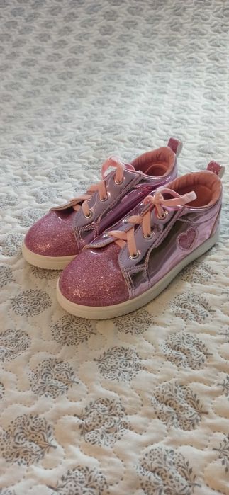 Nowe sneakersy, adidaski błyszczące Sinsay r. 30, różowe, brokat