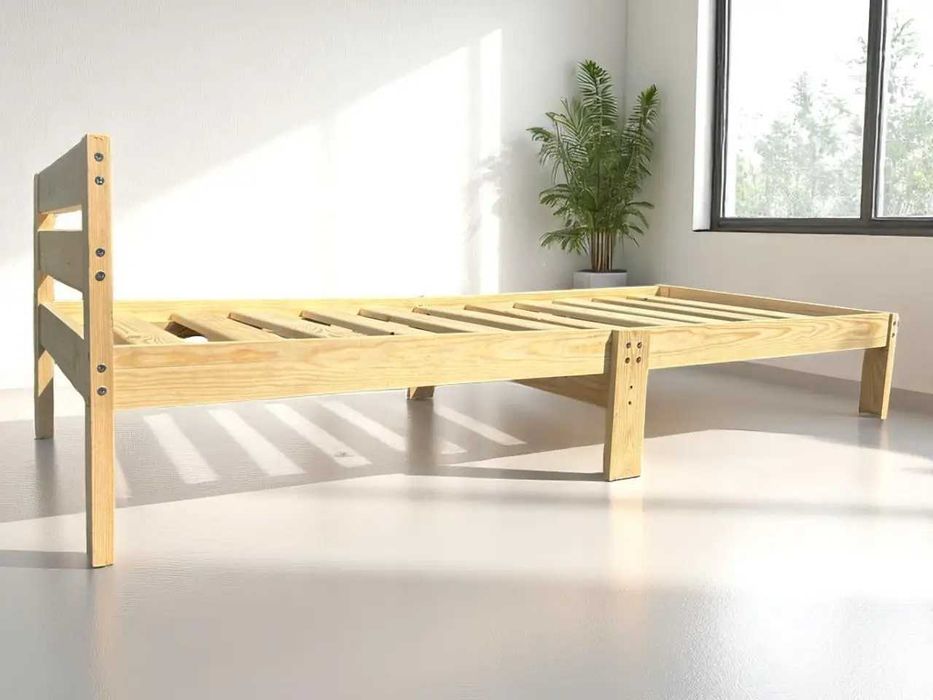 Кровать односпальная 90*190 деревянная