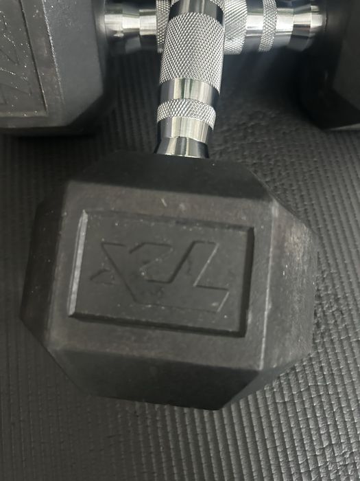 Hantle stalowe gumowane 12, 5 kg