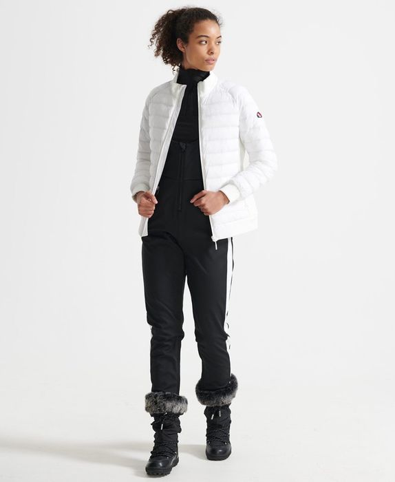 Kurtka pikowana biała Superdry L