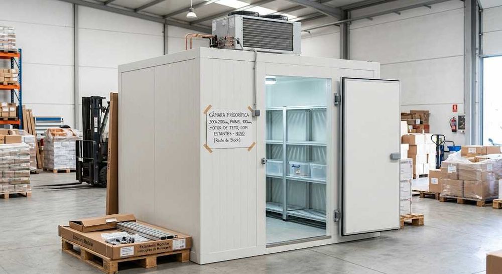 Vendo câmara frigorífica com motor  nova, nunca antes usada.