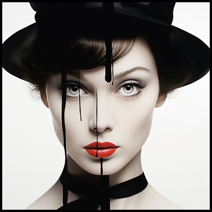 Plakat 90x90cm Atramentowa Aura
