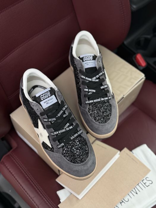 Golden goose женские кеды кросівки голедн гуз сірі замшеві кеди