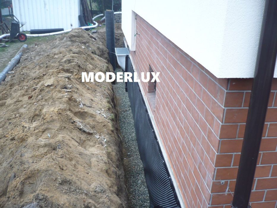 Odwodnienia budynków, drenaże, ocieplenia fundamentów, hydroizolacje fundamentów,  izolacja fundamentów